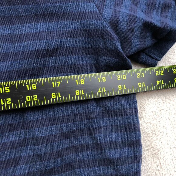 American Eagle Outfitters Men's Polo Shirt Large USA Slim Fit Core Flex Striped - Picture 5 of 12